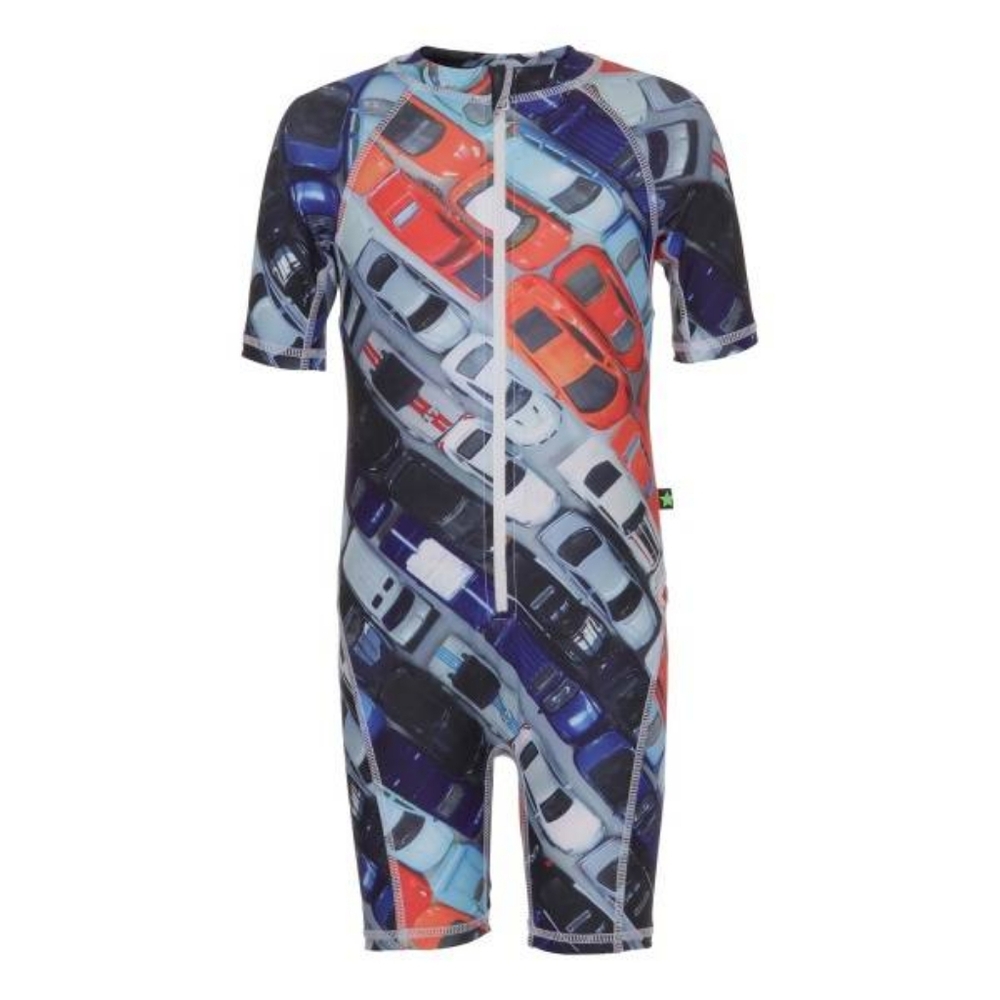 NWT Molo Toy Cars UV Swimsuit Kids Rashguard UPF40+